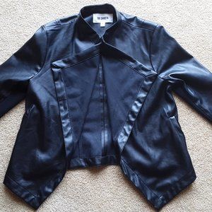 BB Dakota Lillian Vegan Leather Black Jacket